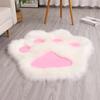 Alfombra de Piso para Sala de Estar de Pelo de Conejo Artificial Mezclado Lista para Usar, Alfombra de Piel para Sofá de Dormitorio con Garra de Gato, Amigable con la Piel, No Suelta Pelo, Lavable a Máquina