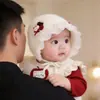 Gorro para Bebé para Otoño e Invierno, Cálido Estilo Palacio Dulce de Princesa para Niñas Bebés, A prueba de viento y Protector para la Fontanela, Estilo Coreano