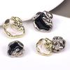 Botones metálicos pequeños, fragantes y con formas especiales para camisas, tops, prendas exteriores y chaquetas. Botones decorativos cóncavos y convexos.