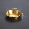 304 Plato para Salsa Coreana Taza para Jugo Plato para Sabor tamaño pequeño Plato para Sabor Plato para Salsa de Tomate Dorado Plato para Vinagre Taza para Jugo de Pimienta para Bistec