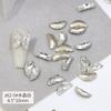 Explosões de unha de celebridade da internet diamante cristal costura estéreo asas de borboleta diy fundo pontiagudo formato diamante joia de unha atacado