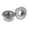 Tuerca hexagonal de brida de acero inoxidable 304/316 con tapa de rosca dentada M3-M20DIN6923A2-701/4