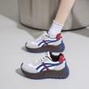 BN021 Nuevos zapatos de verano y otoño 2024 de suela gruesa con aumento de altura para mujer, zapatos de tabla con costuras de cuero, zapatos deportivos casuales, zapatos de estudiante de moda