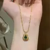 Collar de Calabaza para Mujer 2025 Nuevo Estilo Chino Versátil Personalidad Nicho Diseño Regalo para Mamá o Mejor Amiga