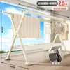 Perchero plegable de pie para balcón doméstico, tendedero retráctil de interior, herramienta para secar edredones, perchero a prueba de viento