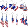 Amazon Cross-Border Novo Conjunto de Brincos do Dia da Independência Celebração de Feriado Brincos de Borboleta Festa Moda Diária Deslocamento