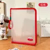 Bolsa de arquivo de grande capacidade colorida para exame de estudante bolsa de arquivo transparente bolsa de mão A4 com zíper bolsa de papel de teste atacado