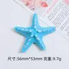 Nuevo Dibujo Animado de Estrella de Mar Simulada Hecho a Mano DIY Joyería Pegamento de Crema Resina Accesorios Pequeños Hebilla de Zapato con Agujero Accesorios Material