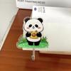 Gancho de puerta de flor de derechos de autor gancho de panda gancho de dibujos animados baño lindo gancho acrílico sin costuras sin perforaciones