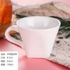 Taza de café de cerámica creativa de estilo europeo, ideal para té con leche blanco puro y platillo, logotipo personalizable para cafetería de hotel.