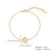 Pulsera de diamantes sencilla y versátil de nueva moda japonesa y coreana para mujer, pulsera de acero inoxidable con circonita de color, joyería al por mayor de fábrica