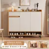 Gabinete para Zapatos Puerta Integrada Gabinete para Pasillo Gran Capacidad Gabinete para Entrada de Escaleras Gabinete de Almacenamiento Transpirable Estante para Zapatos