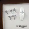 Acessórios para Unhas em Formato de Cruz Mais Vendidos, Pedras Strass Populares de Liga para Nail Art, Decorações de Unhas Versáteis Estilo Retro Doce-Cool Europeu e Americano