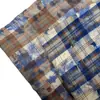 Tela de Cuadros Teñida en Hilo de Primavera y Verano en Stock con Técnica de Renderizado de Estilo Desgastado, Camisa Unisex de Marca de Moda Tela de Cuadros