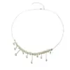 Collar Colgante Borla de Perlas de Agua Dulce Natural para Mujer Verano Plata de Ley S925 Lujo Ligero Sensación de Alta Gama Diseño Versátil Cadena para la Clavícula