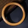 Pulsera Redonda de Madera de Azufaifo, Pulsera de Concubina Imperial, Pulsera de Madera Natural para Mujer, Pulsera de Color Madera Cálido, Joyería de Mano Anillo