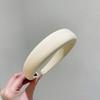 Diadema de tela waffle color crema dulce, color sólido, parte superior alta del cráneo, diadema de esponja, horquilla para lavar la cara femenina, accesorios para el cabello japoneses y coreanos