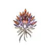 Broche Elegante de Espiga de Trigo de Cristal de Luxo Novo para 2025 para Mulheres, Elegante, Moderno e de Luxo para Lapela de Jaqueta Acessórios de Vestuário