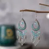 Joyería Daisy Nuevos Pendientes de Forma de Gota de Agua Microincrustados Pendientes Largos de Tachuela de Cristal Accesorios Creativos Transfronterizos para Mujer