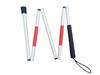Liga de alumínio Blind Stick Folding Guide Stick Blind Stick Blind Stick Blind Stick Reflective Film Blind Stick Guia Cego