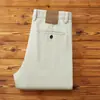 [Gama alta] Nuevos pantalones largos de peso pesado de algodón peinado retro lavados a la arena 2026, pantalones casuales de pierna recta para hombre, adecuados para otoño e invierno
