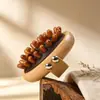 Escova de meridianos com almofada de ar de sândalo, escova de meridianos para pontos de acupuntura, escova com almofada de ar, universal para todo o corpo, escova de massagem com cabeça de esfera para massagem na cabeça