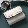 Portatarjetas Fino Minimalista para TikTok para Mujer, Exquisita Piel de Alta Gama, Compacto, Anti-Desmagnetización, Múltiples Ranuras para Tarjetas, Lujo Ligero, Nicho de Moda