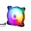Suministro directo transfronterizo host de computadora de escritorio ventilador de refrigeración de chasis Magic RGB 12cm Crystal cool LED silencioso