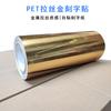 Pegatinas doradas con trefilado de PET de Qinglan, pegatinas con letras plateadas, pegatinas instantáneas, material para letreros publicitarios con logotipos