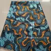 Tela de ropa étnica africana personalizada, tela de estampado de cera africana 100% algodón con estampado dorado, 145 g, para uniformes escolares, retratos y logotipos electorales