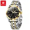 Reloj de Oro de Gama Alta Oris Nuevo para Hombres de Mediana Edad y Mayores, Resistente al Agua, Luminoso, Cuarzo Totalmente Automático