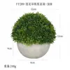 Más de 200 Tipos de Combinaciones de Bonsáis de Plantas Verdes Más Vendidos Transfronterizos para Decoración de Escritorio de Interior, Macetas Redondas de Pulpa, Macetas