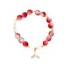 Pulsera de cola de pez con degradado de esmalte de color ráfaga de cristal para mujer, diseño pequeño público de verano, joyería explosiva al por mayor para zonas escénicas