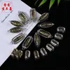 Colgante de Cuentas de Barril con Mantra de Seis Caracteres Giratorio Plateado de Dos Tonos del Tíbet Accesorios de Maza Vajra de Dos Tonos Cruz de Vajra del Tíbet
