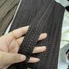 Algodão Borda Dobrável Preto e Branco Lã de Cordeiro Borda de Jaqueta de Penas Renda Ondulada de Água Fita de Borda para Roupas DIY Feita à Mão