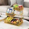 Bandeja de Frutas Sala de Estar Mesa de Café Hogar Bandeja de Frutas Multicapa Cesta de Almacenamiento Estante de Almacenamiento de Frutas Bandeja de Almacenamiento de Snacks Cesta de Frutas