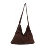 Bolsa de axila Bolsa de ombro Campus Bolsa grande Bolsa de verão feminina 2024 Nova bolsa feminina Bolsa tote de veludo cotelê