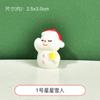 Bolsa de material DIY de pegamento en crema Nueva serie de Santa Anciano muñeco de nieve casa accesorios para muñecas pequeñas funda para teléfono móvil hecha en casa