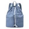 Mochila con Cordón Estilo Japonés y Coreano Nueva Primavera 2026, Color Sólido, Ligera, Gran Capacidad, Mochila de Nylon para Viajes