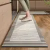 Alfombrilla de tierra de diatomeas simple para cocina del hogar, resistente a la suciedad y antiadherente, juego de dos piezas, duradera y fácil de mantener, alfombrilla antideslizante