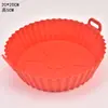 Forma de Silicone para Assar de Grau Alimentício Air Fryer Doméstica Forma de Silicone para Assar de Grau Alimentício Forma de Silicone Dobrável para Assar