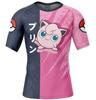 2024 Verano Nuevo Comercio Exterior Europa y América Amazon Pocolli Elf Dream Impreso Camiseta de Manga Corta Cuello Redondo Ropa de Fitness