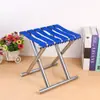 Mazar Plegable Metal Tubo Redondo Plegable Mazar Camping Exterior Portátil Taburete Plegable Pesca Silla Pequeña