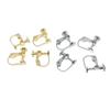 Pendientes sin orificios para las orejas, accesorios de joyería sin tornillo para colgar, soporte para clip de oreja, joyería adhesiva, pendientes hechos a mano, soporte vacío para clip de oreja