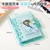 Caderno de Folhas Soltas Destacável Transparente com Dupla Fivela M5 PVC Impermeável Pequeno Álbum Coletor de Cartões Álbum de Fotos Polaroid DIY