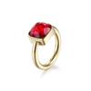 Anillo Europeo y Americano de Acero de Titanio Sueco de Moda Multicolor de Circonita al por Mayor Joyería de Moda de Acero de Titanio para Mujer al por Mayor