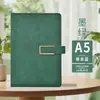 Caderno A5 Livro de Registro de Reuniões Personalizado Escritório Comercial Bloco de Notas Espesso Simples Personalizável com Impressão de Logo
