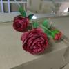 3 Flores de Peônia Artificiais de Seda para Decoração de Local de Casamento, Buquê, Arranjo de Corredor, Arranjo Floral, Plantas Verdes para Varejo, Alta Simulação