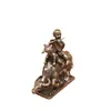 Estatueta Vintage de Latão Sólido Estilo Antigo de Pastorzinho, Pequeno Artesanato Criativo para Mesa de Escritório em Casa Presente Atacado