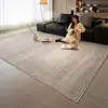 Tapete Sala de Estar Luxo Leve Alta Qualidade Sem Lavagem Limpável Cinza Minimalismo Italiano Capacho Impermeável à Prova de Manchas Tapete para Casa